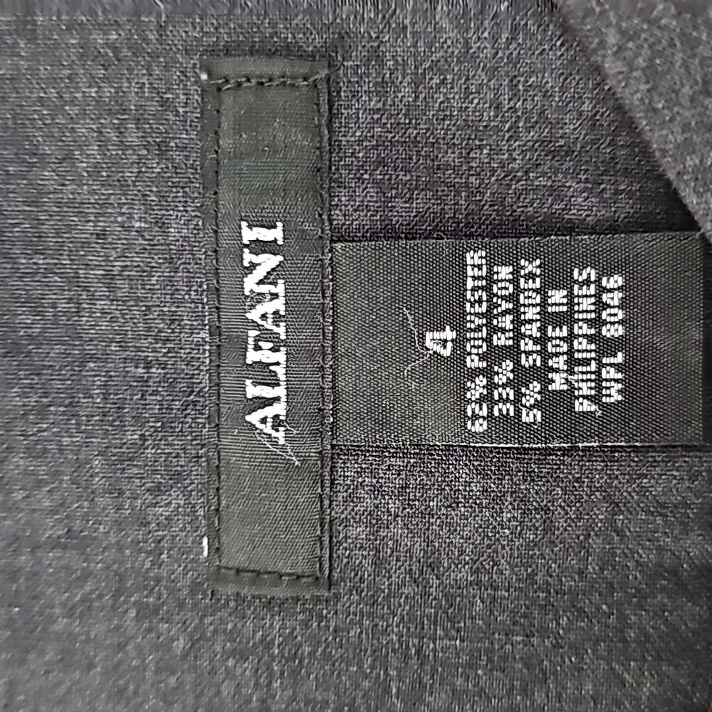 Alfani Dress Slacks Wide legs Grey size 4 - Picture 6 of 9